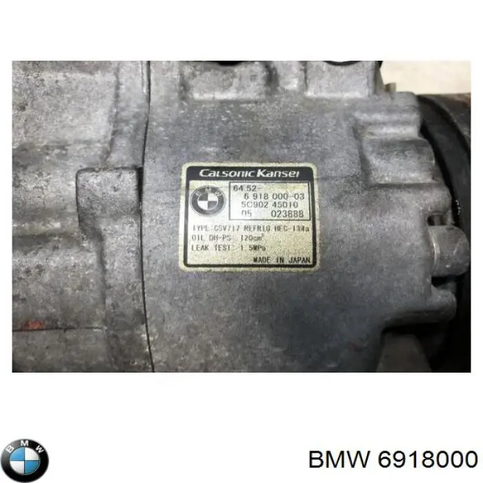 6918000 BMW compresor de aire acondicionado