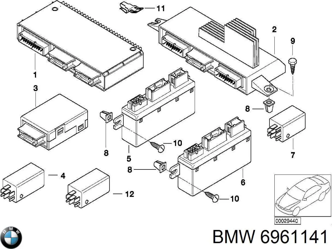 Módulo de interfaz de diagnóstico BMW 6961141 precio, desde 653,53 EUR