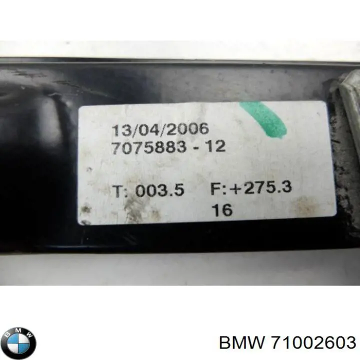 71002603 BMW mecanismo de elevalunas, puerta trasera izquierda