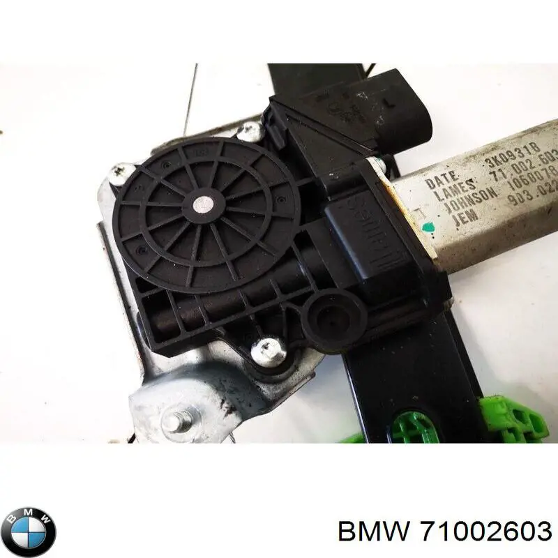 Comprar 71002603 BMW Mecanismo de elevalunas de la puerta trasera izquierda
