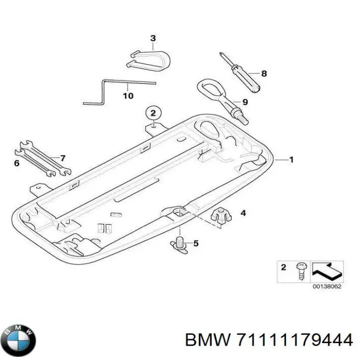 Tapón del cárter de aceite 71111179444 BMW