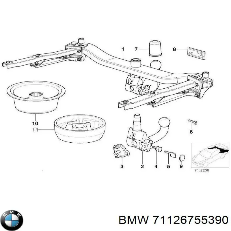  BMW 71126755390 precio, desde 9,39 EUR