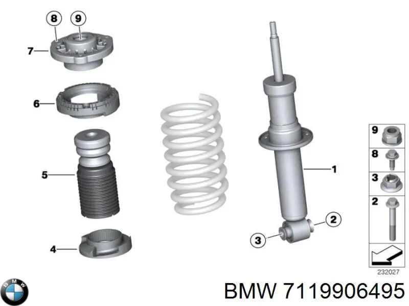 Comprar 7119906495 BMW Perno de fijación del brazo oscilante delantero