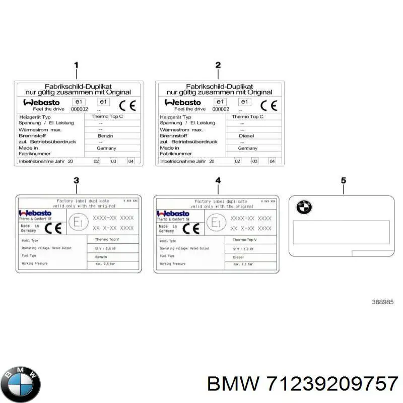 71239209757 BMW