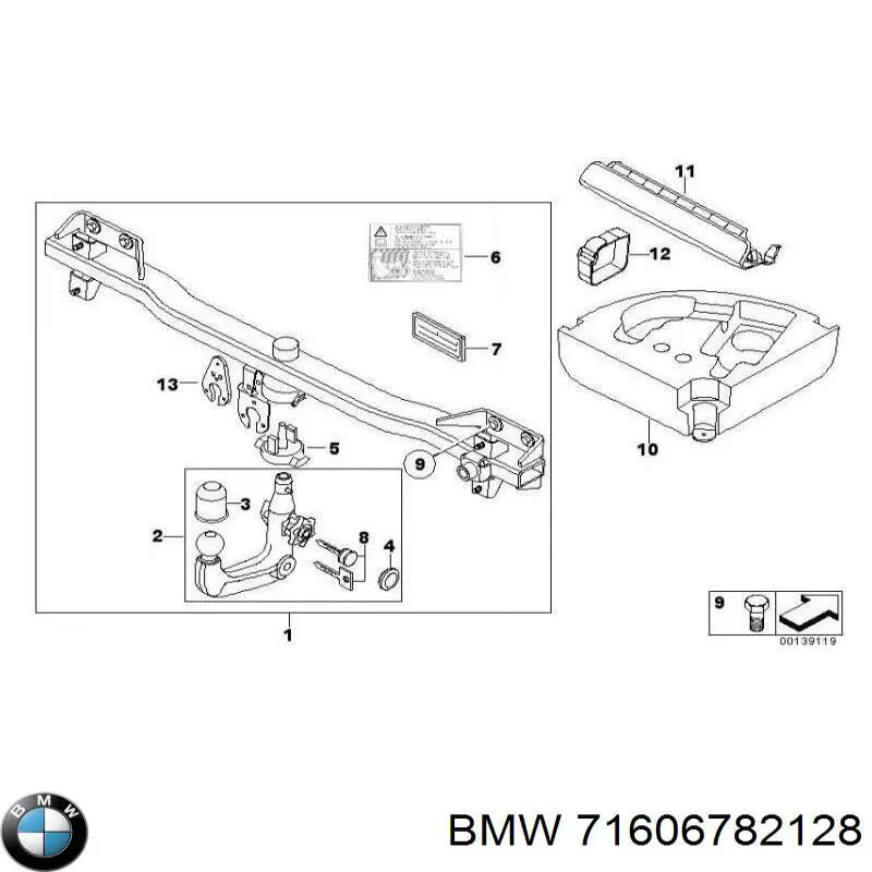 71606771213 BMW enganche de remolque