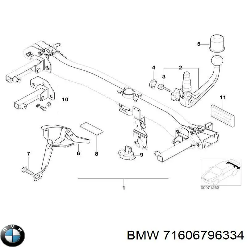 Comprar 71606796334 BMW Enganche de remolque