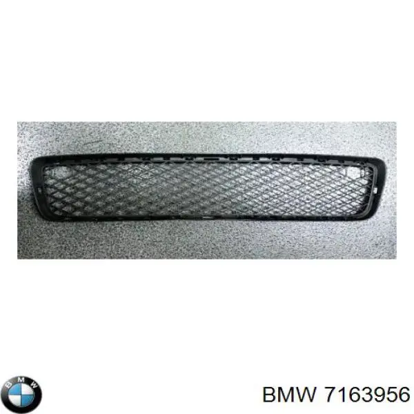 7163956 BMW rejilla de ventilación, parachoques trasero, central