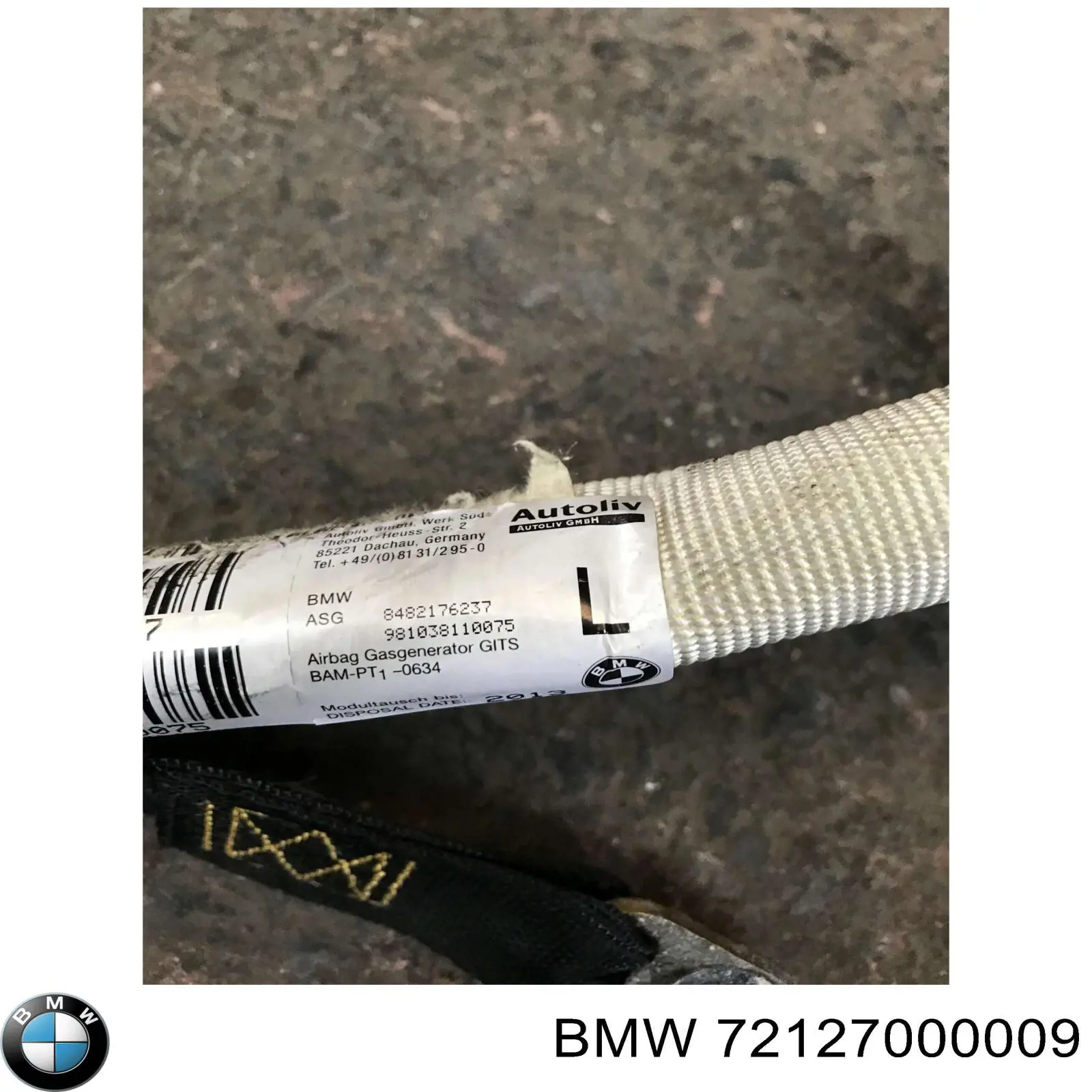 Airbag de cortina lateral izquierda BMW 5 (E39)