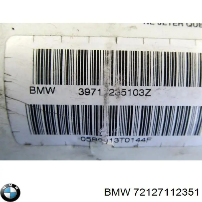 72127112351 BMW airbag para pasajero