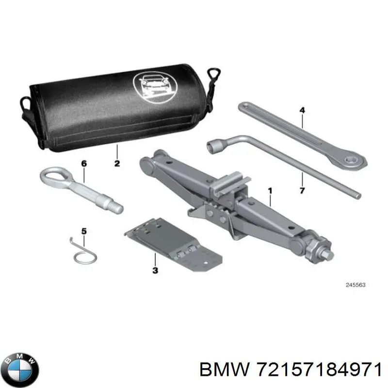 Gancho de remolcado para BMW 7 (G11, G12)