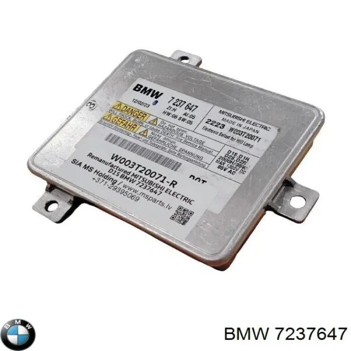 Unidad de control de xenón 7237647 BMW