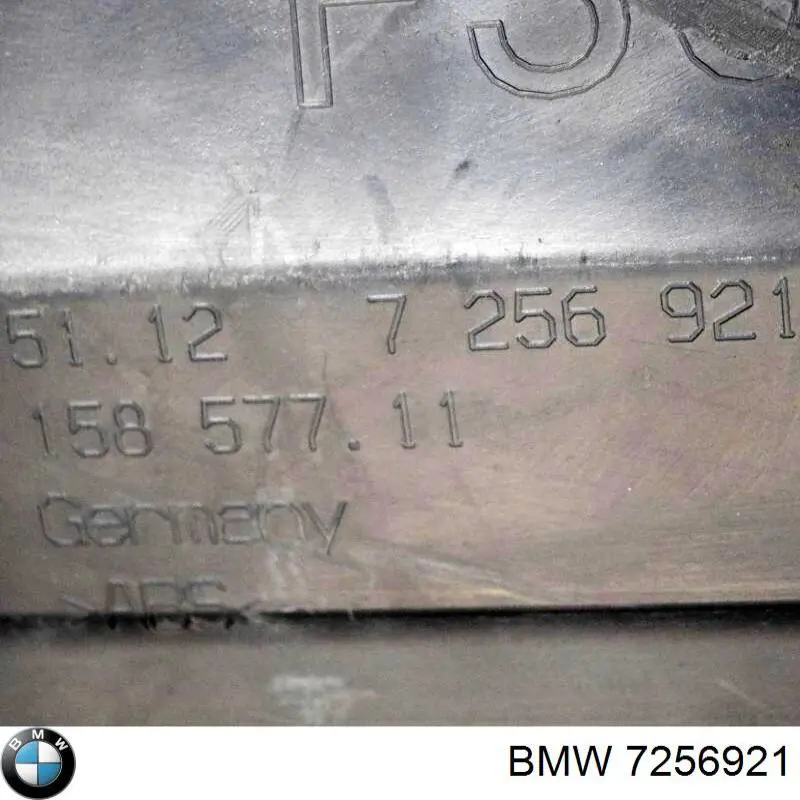 7256921 BMW Soporte central del parachoques trasero