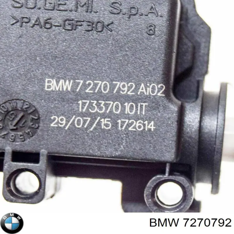 Cerradura de la tapa del depósito de combustible 7270792 BMW
