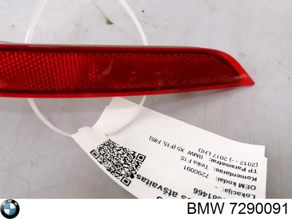 Comprar 7290091 BMW Reflector trasero izquierdo del parachoques