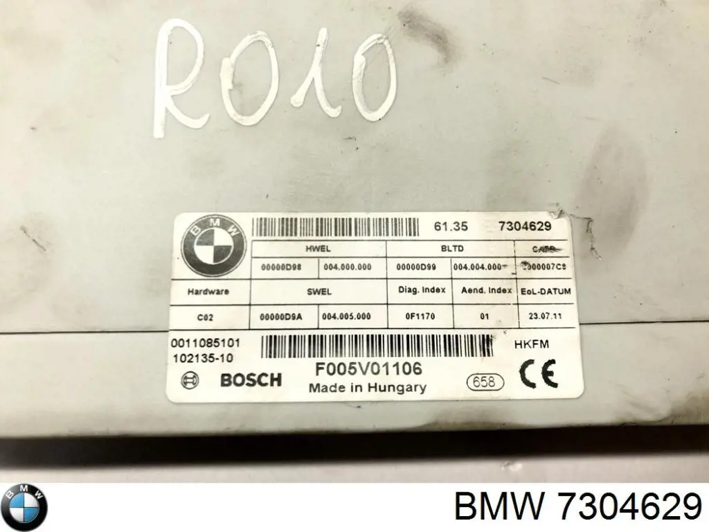 7304629 BMW unidad de control para abrir el maletero