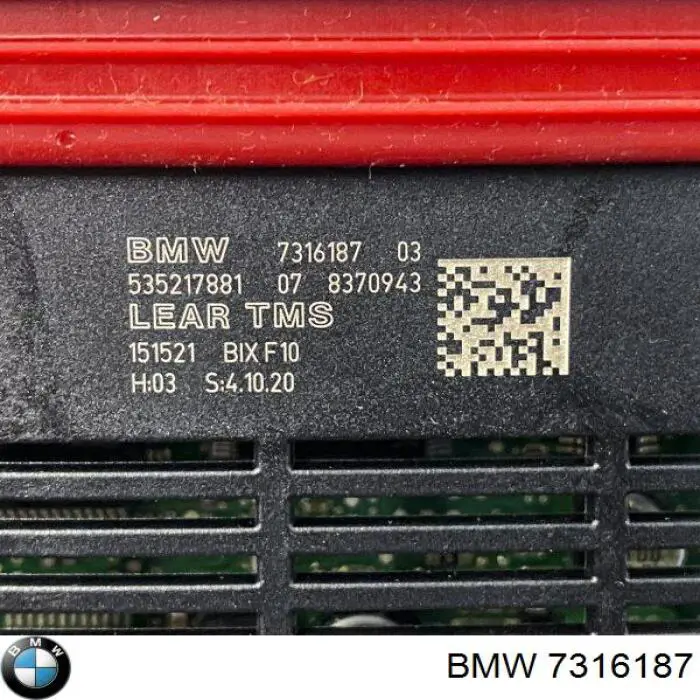 Módulo de control de luces de faros (ECU) 7316187 BMW
