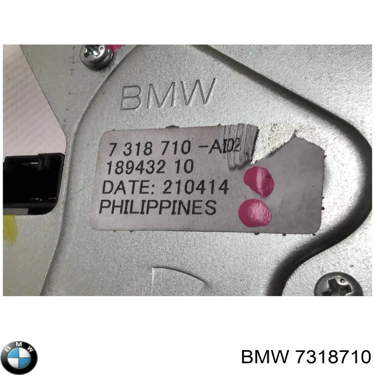 7318710 BMW Motor del limpiaparabrisas trasero