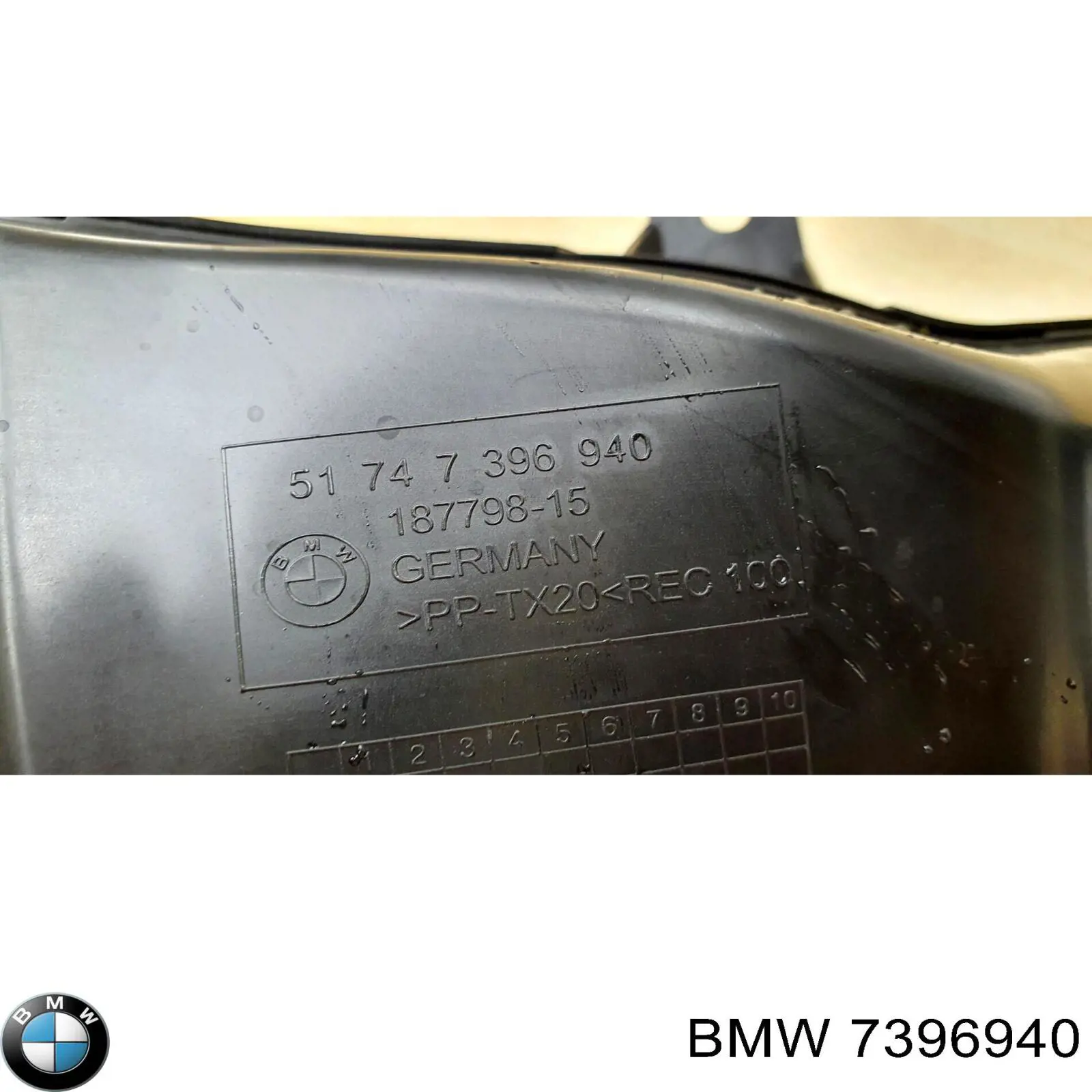 Comprar 7396940 BMW Conducto de aire del disco de freno derecho