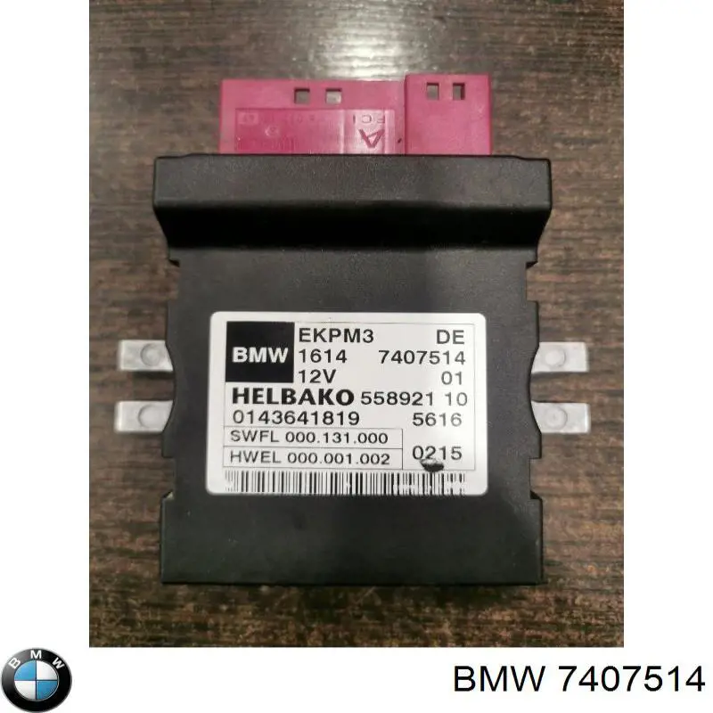 Módulo de control del motor de la bomba de combustible 7407514 BMW