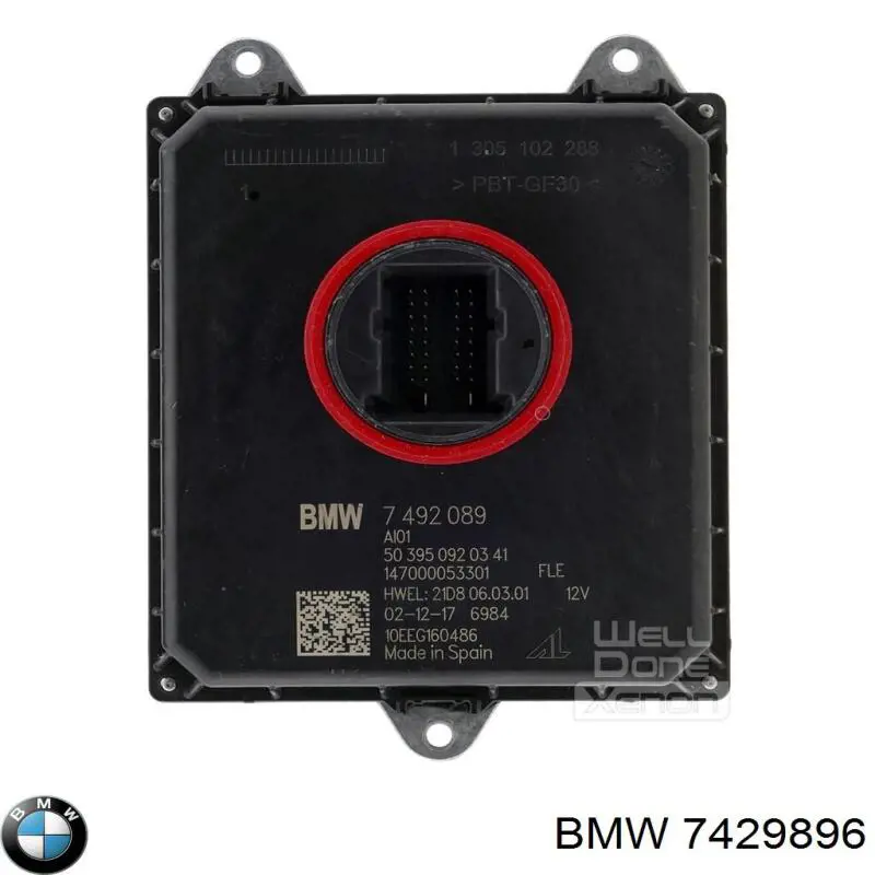 Módulo de control de luces de faros (ECU) BMW 7429896 precio, desde 101,64 EUR