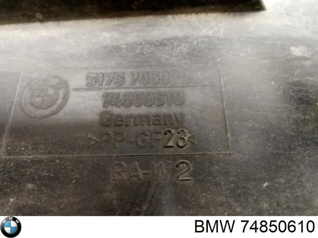 74850610 BMW revestimiento de los bajos, depósito de combustible