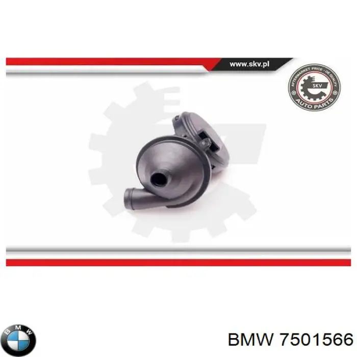 7501566 BMW válvula, ventilaciuón cárter