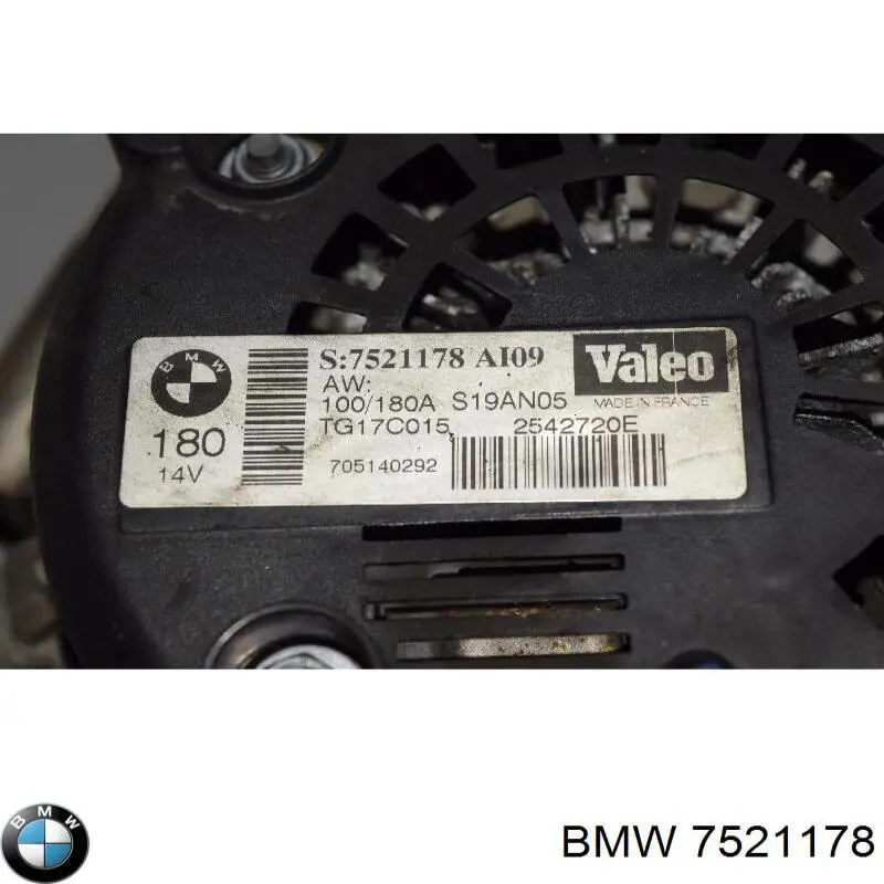 Alternador del motor BMW 7521178 precio, desde 140,84 EUR