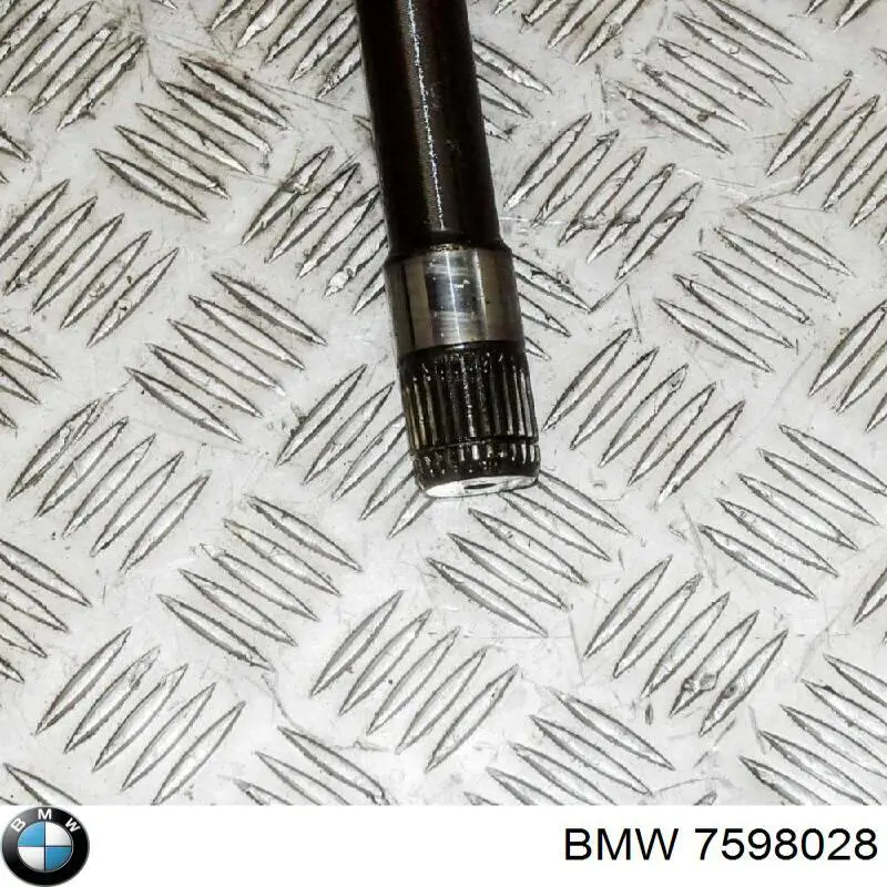 Semieje delantero derecho 7598028 BMW
