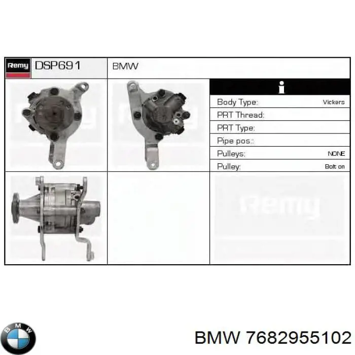 Bomba de dirección asistida  BMW 7682955102 precio, desde 63,89 EUR