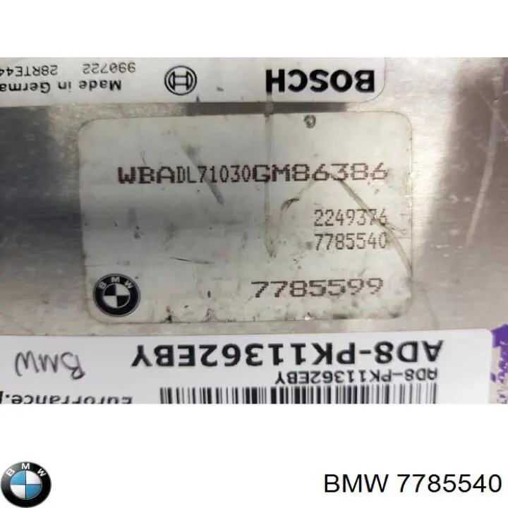 Unidad de control del motor  BMW 7785540 precio, desde 146,65 EUR