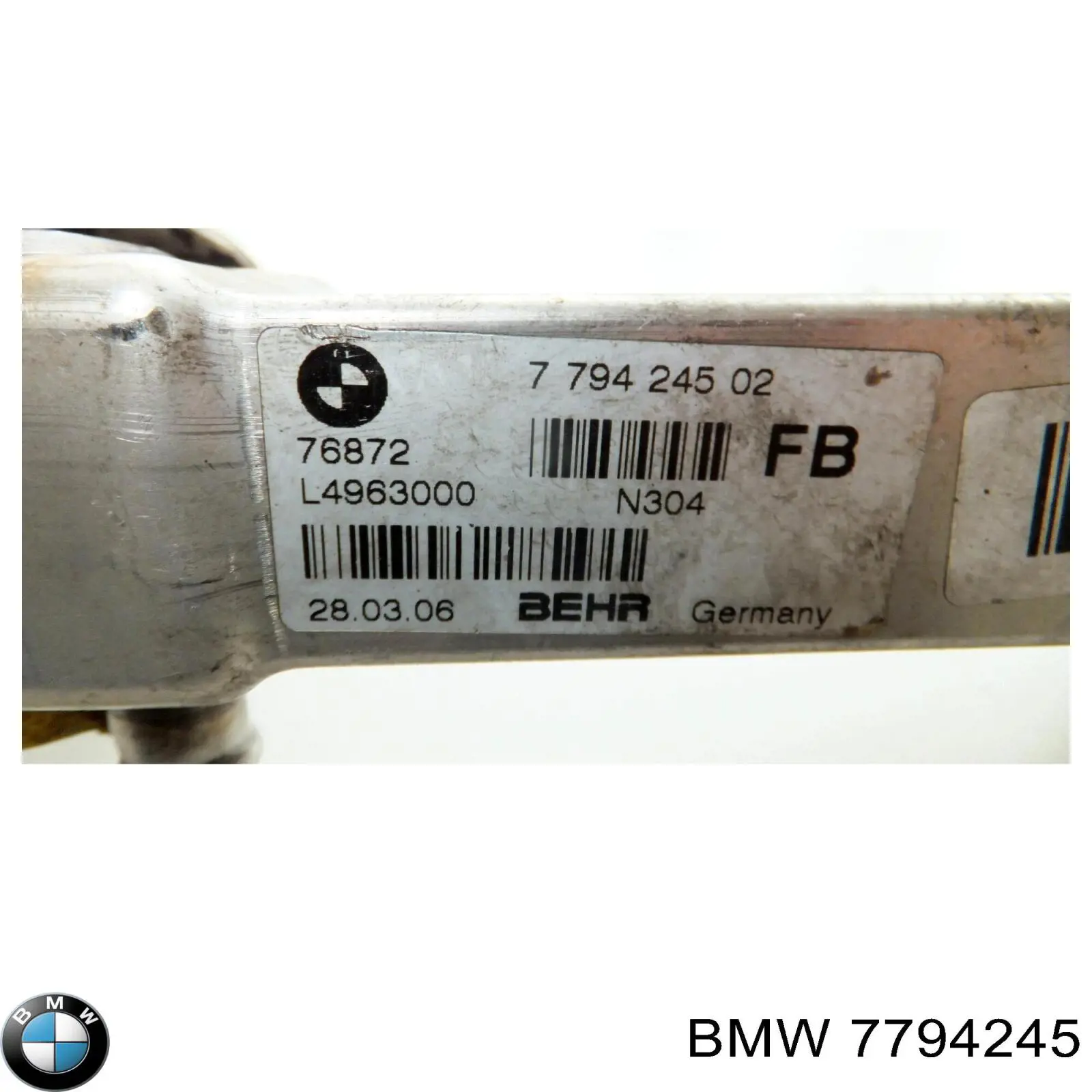 7794245 BMW Enfriador de recirculación de gases de escape EGR