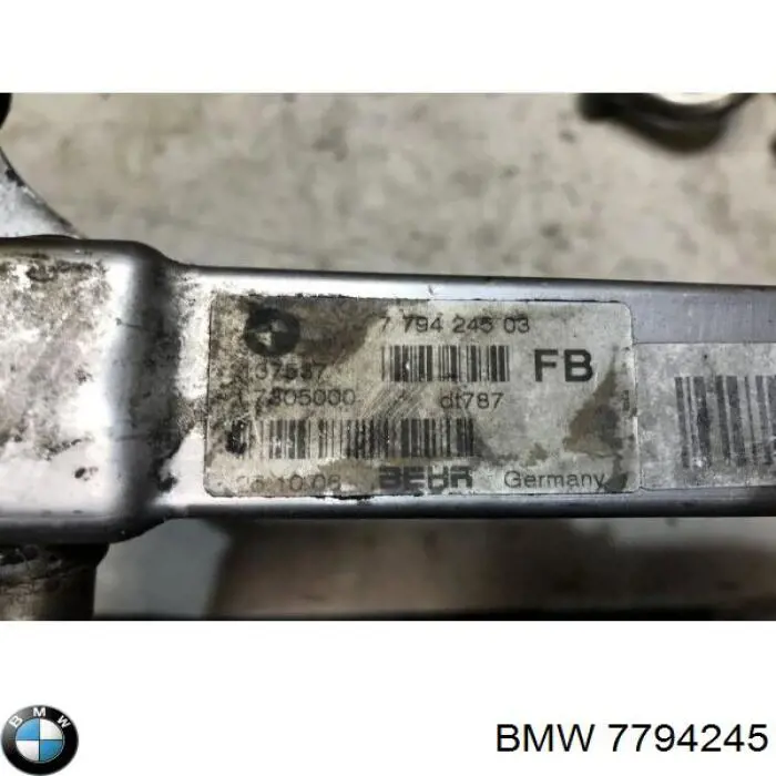 7794245 BMW enfriador egr de recirculación de gases de escape