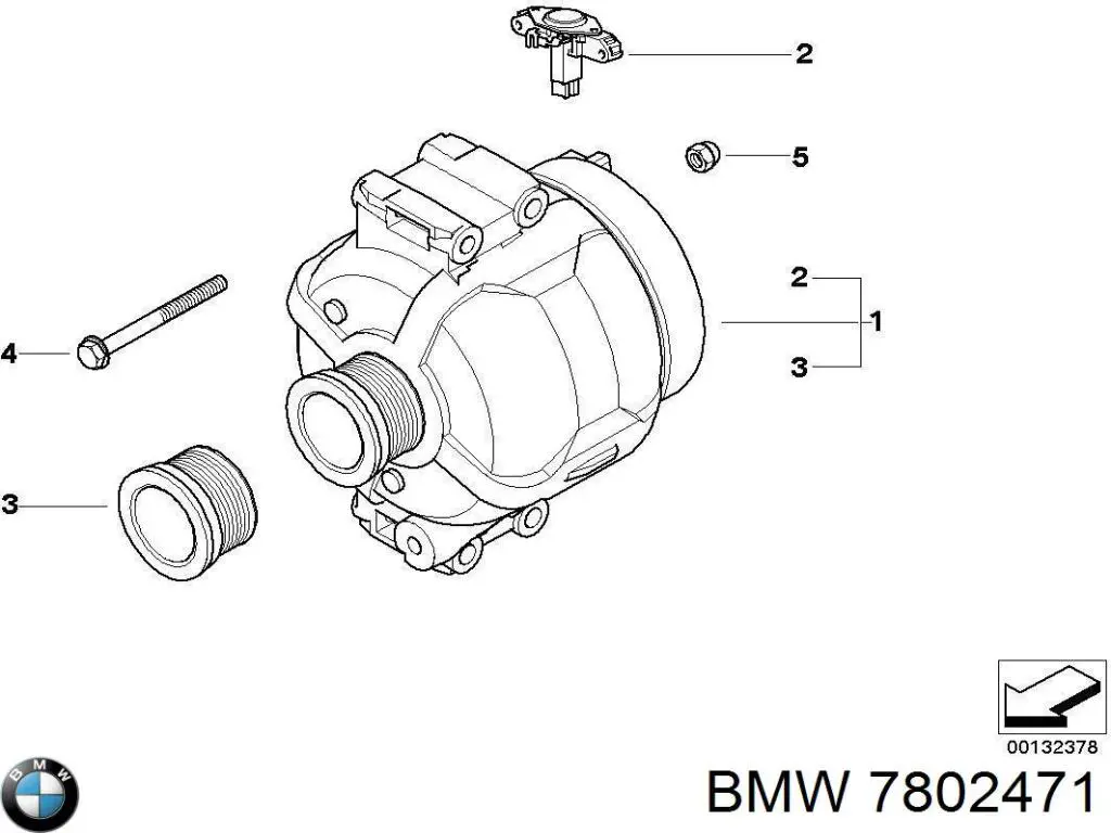 Alternador 7802471 BMW