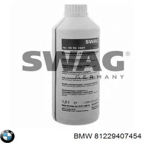Antifreeze (Coolant) BMW 81229407454 precio, desde 19,69 EUR