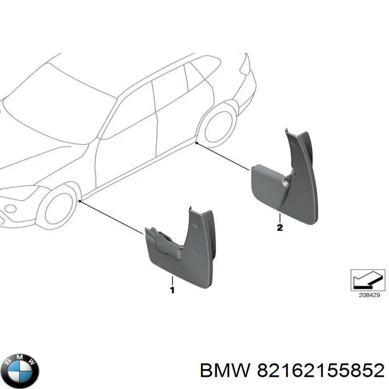 Comprar 82162155852 BMW Guardabarros delanteros