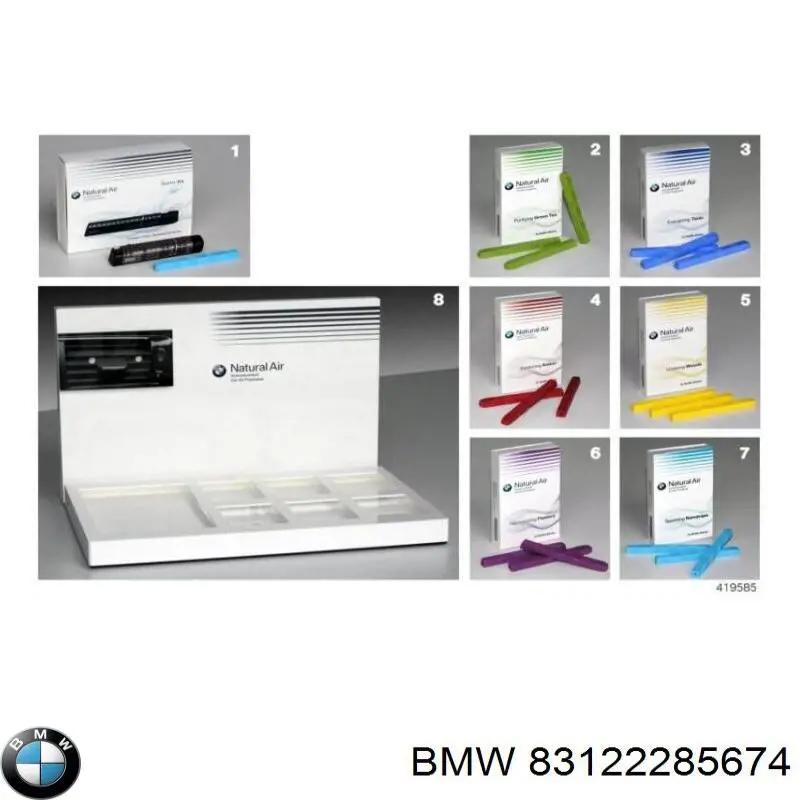 Aromatizante Panel BMW 83122285674