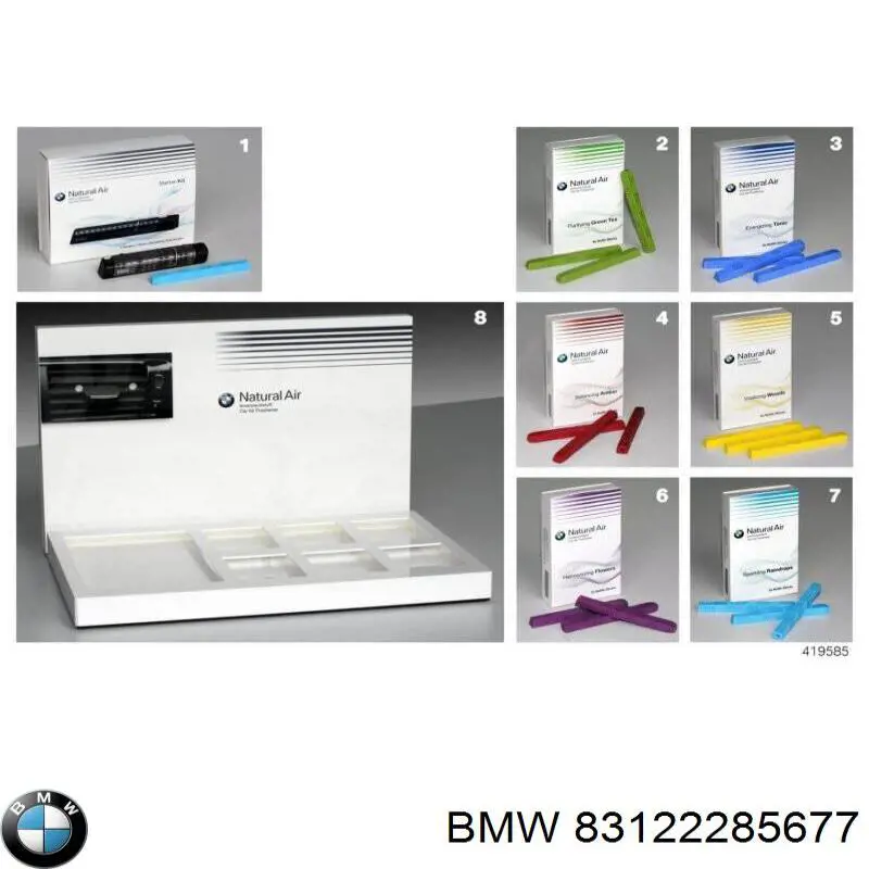 83122285677 BMW Aromatizante para tablero