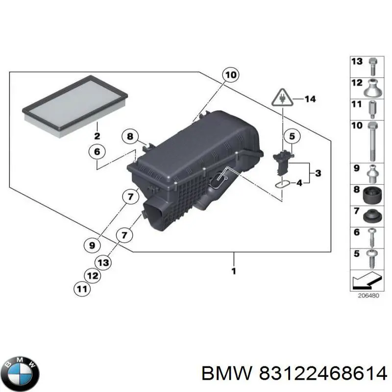  BMW 83122468614