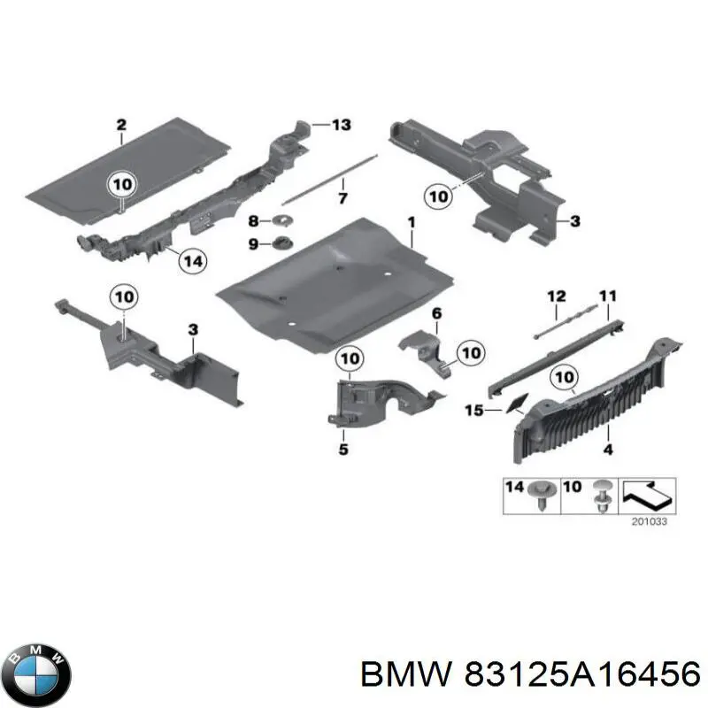Bayeta 83125A16456 BMW