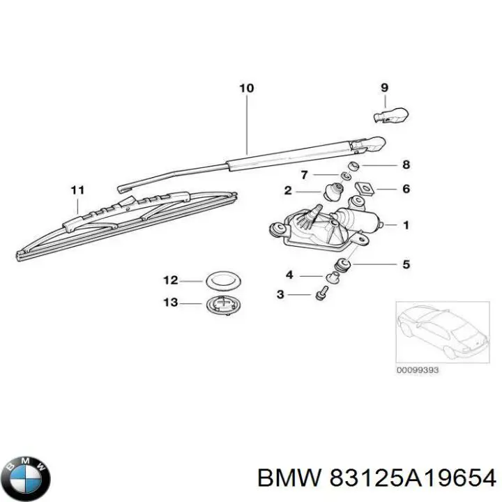 Limpiacristales BMW 83125A19654