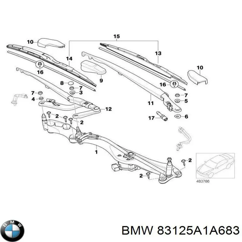 Comprar 83125A1A683 BMW Líquido limpiaparabrisas