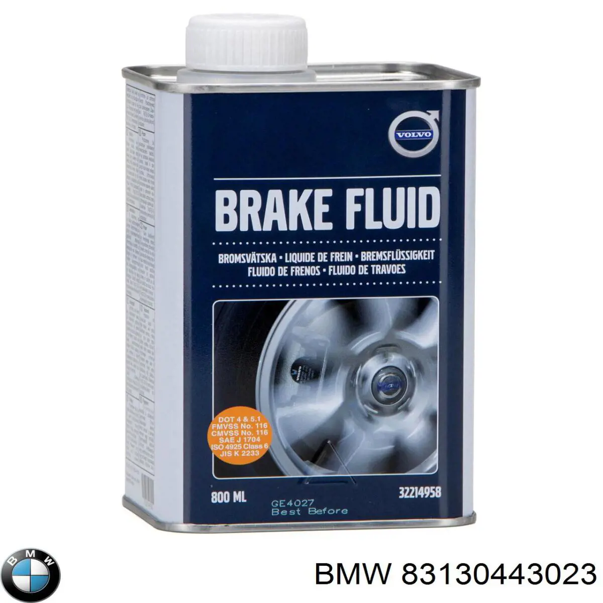 Líquido de freno BMW BRAKE FLUID 0.25 L DOT 4 (83130443023)