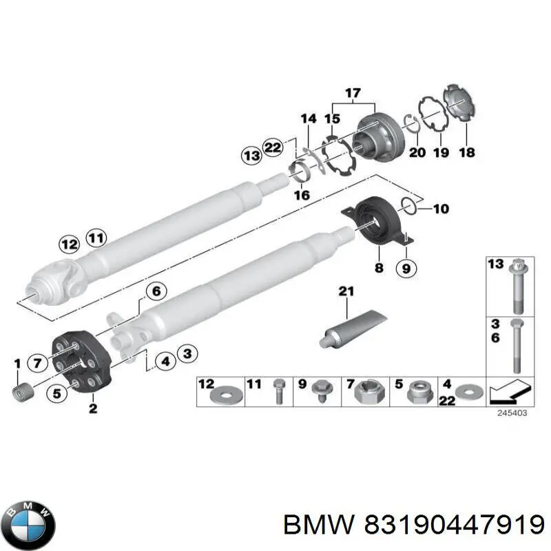 83190447919 BMW grasa para juntas homocinéticas y baleros