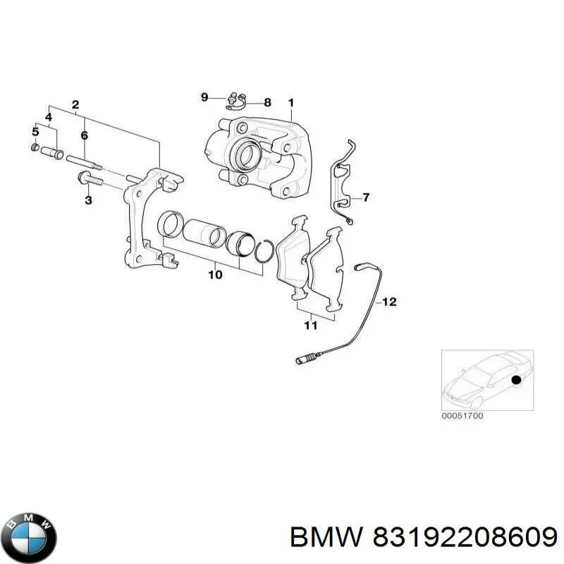 Lubricante para cerraduras y bisagras 83192208609 BMW