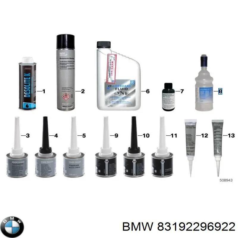 Comprar 83192296922 BMW Aditivos del sistema de combustible para motores diésel