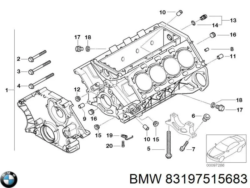 83197515683 BMW material de estanqueidad para juntas