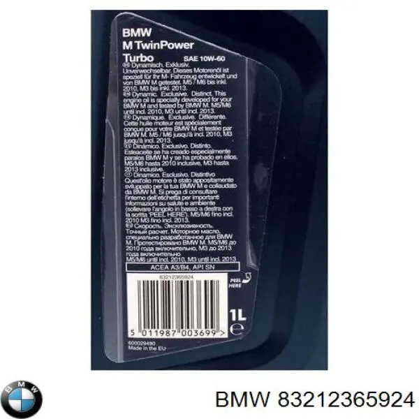 Aceite para motor BMW 83120029683