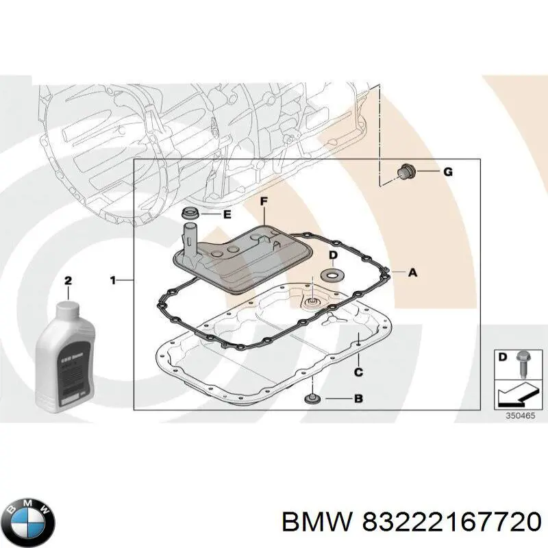 BMW Dexron VI 5 L Aceite transmisión (83222167720)