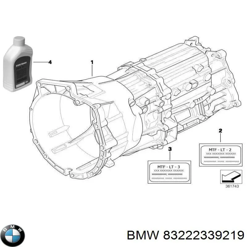 Aceite caja de cambios 83222339219 BMW