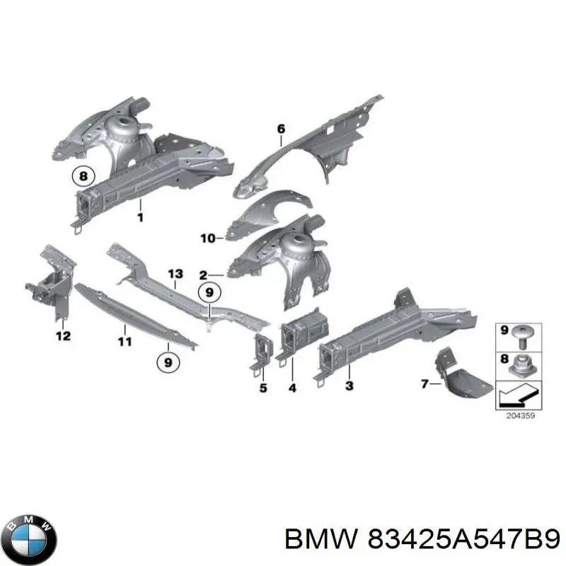 Sellador de silicona BMW 83420428349